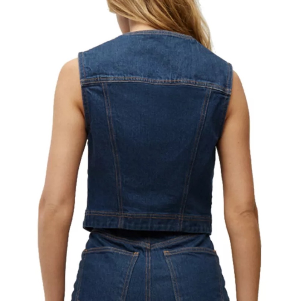 New Veronica Beard Valeria Denim Vest - Picture 11 of 11